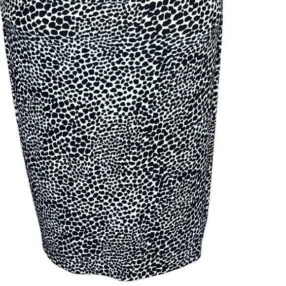 Norma Kamali Reptile Print Slinky Stretchy Body-con Dress With Ruching X… - Picture 4 of 16